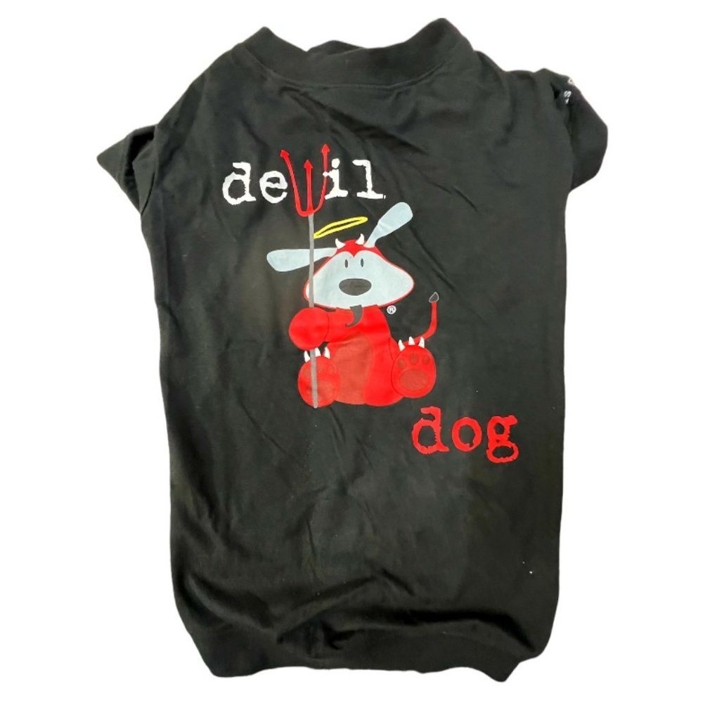 2/$12 💥🆕 Dog is Good Devil Dog Comfortable Black T-Shirt | Size Large | 1120